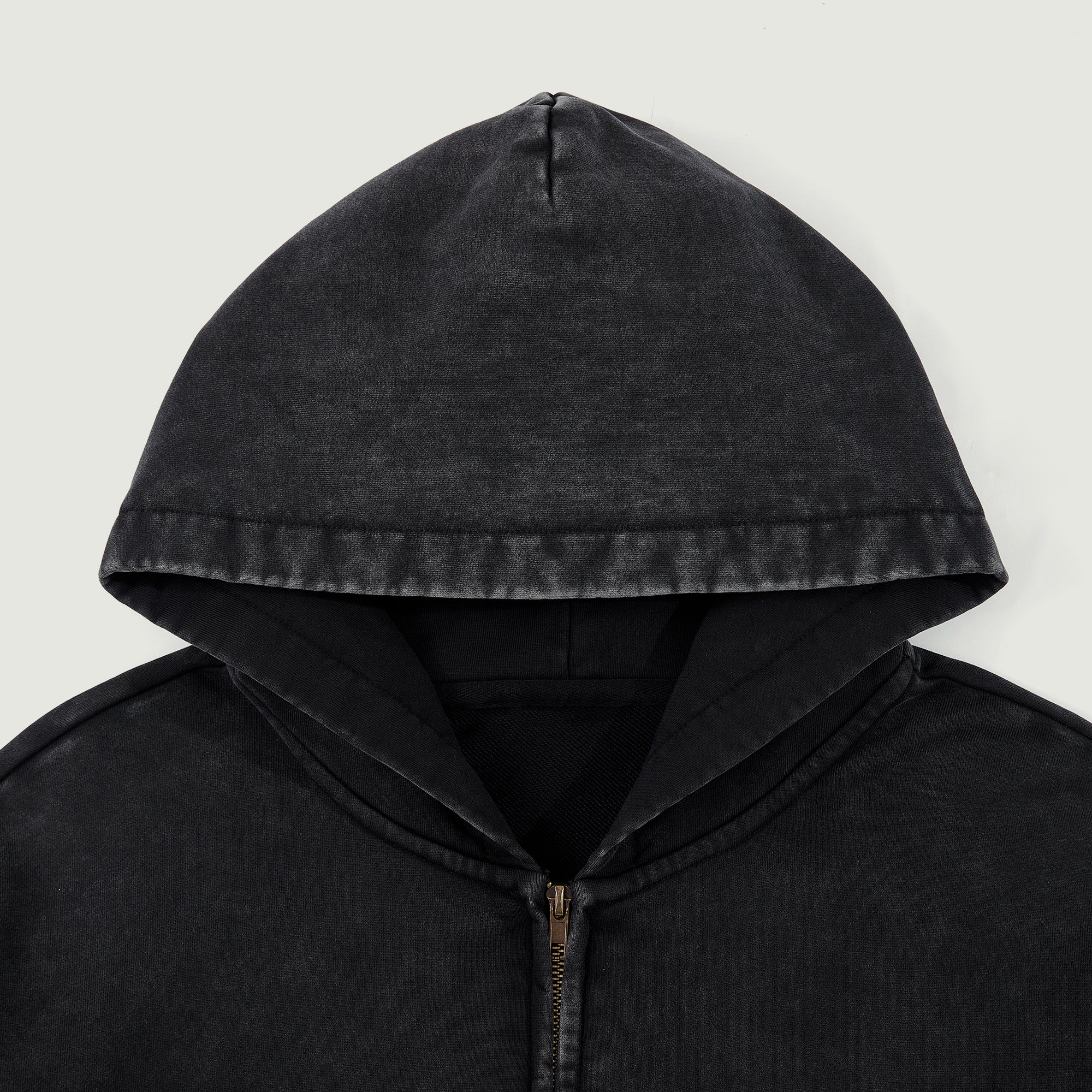 Zip Hoodie Snow Wash