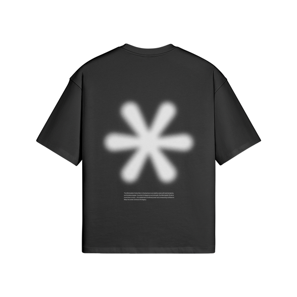 Boxy T-Shirt BLURRED Black