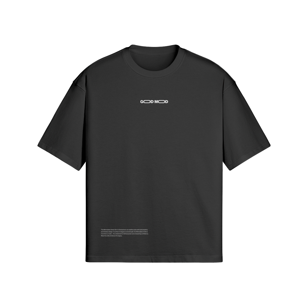 Boxy T-Shirt BLURRED Black